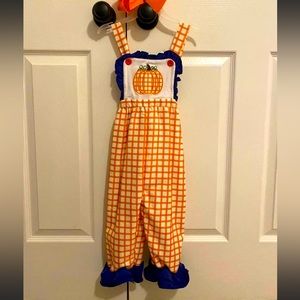 Pumpkin romper jumpsuit